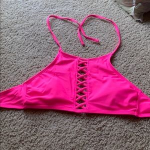 Hot pink padded bikini